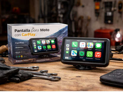 PANTALLA DE MOTO CARPLAY