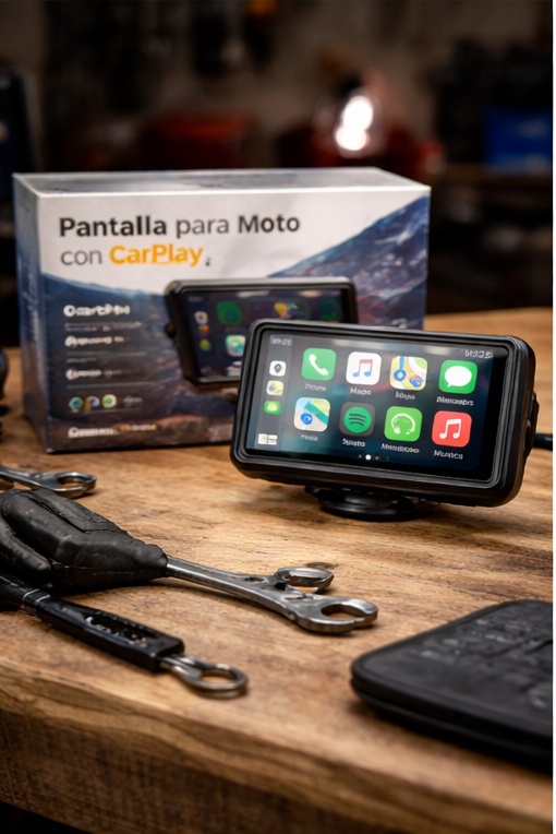PANTALLA DE MOTO CARPLAY