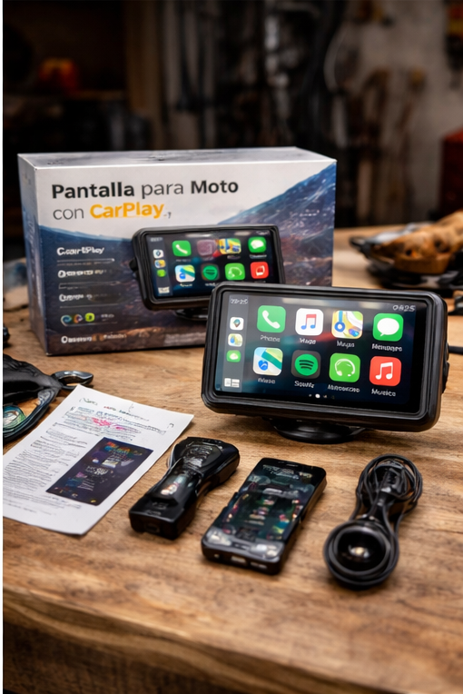 PANTALLA DE MOTO CARPLAY